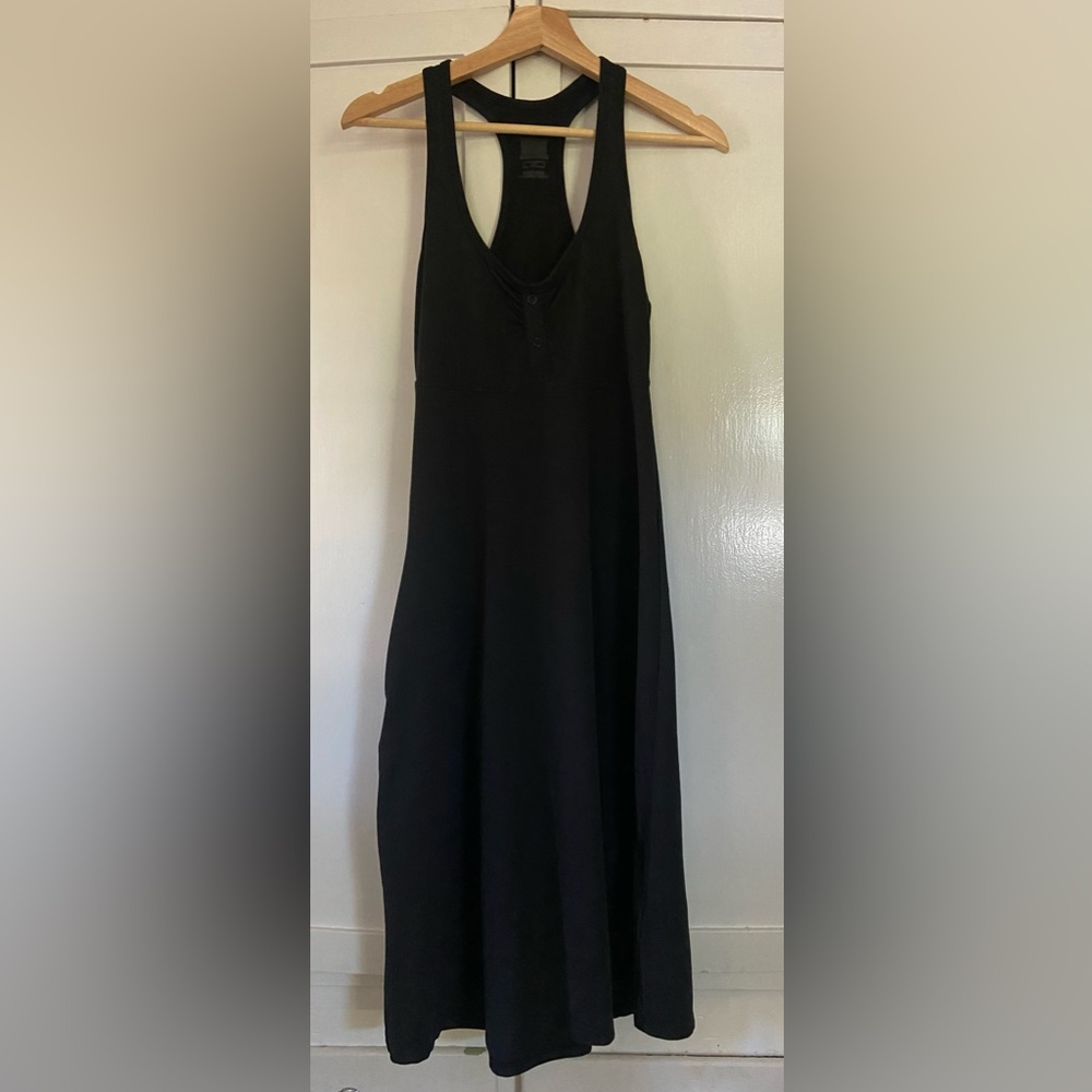 The North Face Abby Tank Dress Sporty Black Halter Side Pocket Zipper